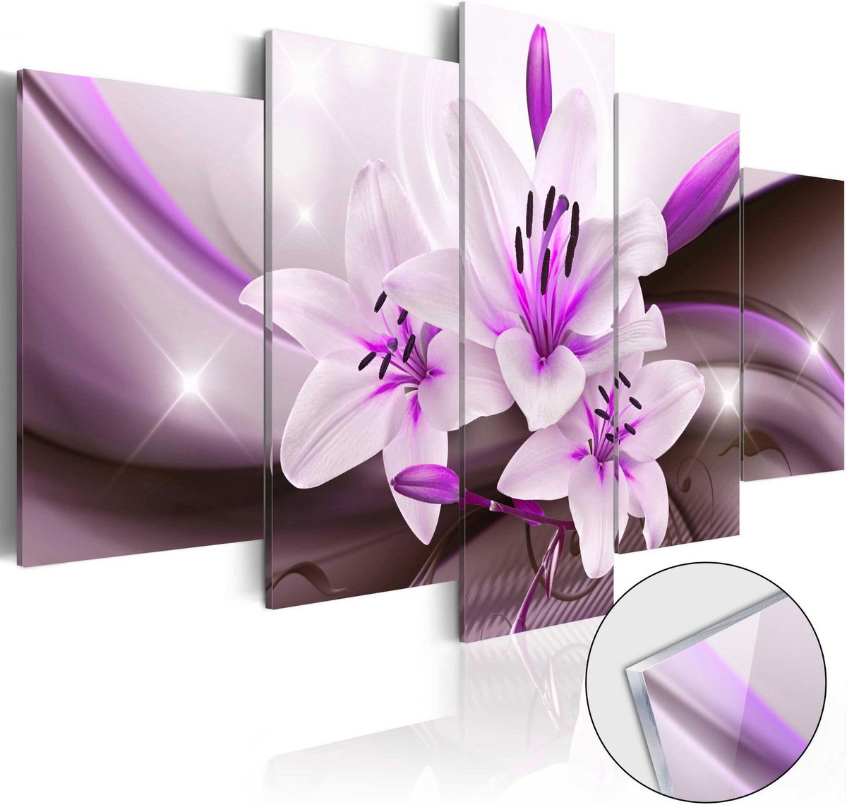 Afbeelding op acrylglas - Violet Desert Lily [Glass]